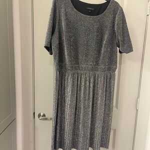 Lane Bryant Gray Scoop Neck Midi Sundress